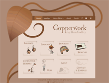 Tablet Screenshot of copperworkbydanagodfrey.com